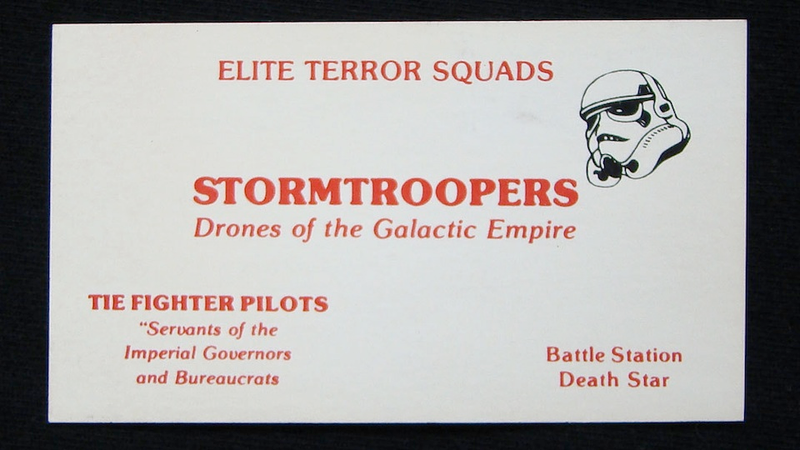 Illustration for article titled If Star Wars Characters Had Business Card, They Would Look Like This